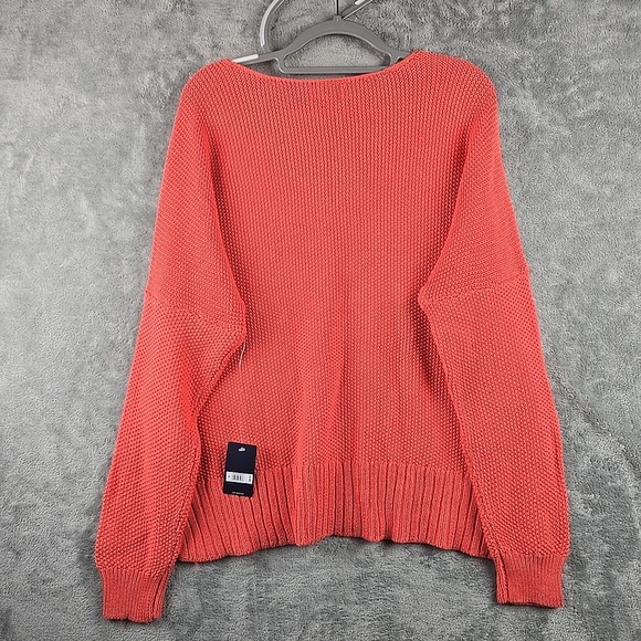 Lucky Brand Sweater Womens Size XL Pink Pullover Knit V-neck Long Sleeve NWT‎ - Picture 2 of 8